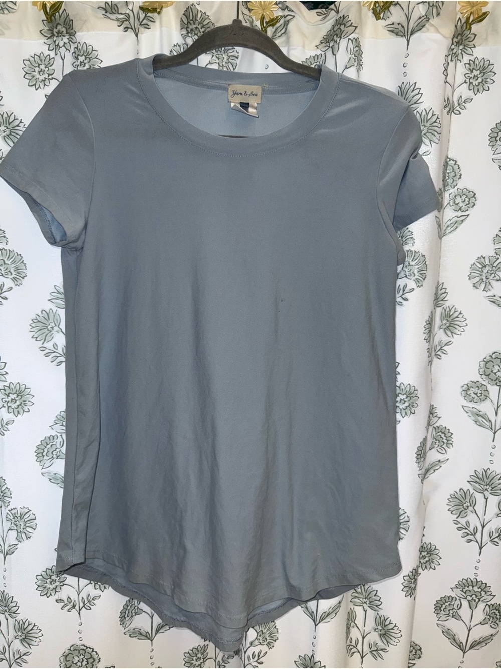Crewneck Short Sleeve Tee in Slate Gray by Your & Name